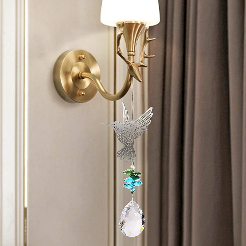 suncatcher hummingbird crystal sun catcher crystal pendant lighting pendant garden prism ball decoration