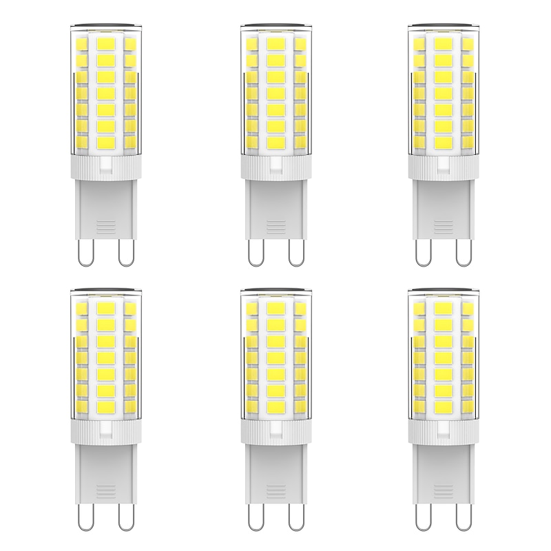6pcs 3 W LED Candle Lights LED Corn Lights 400 lm G9 T 45 LED Beads SMD 2835 110-130 V 200-240 V2