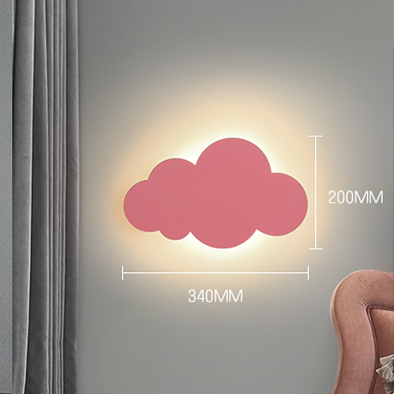 Nursery Wall Sconces for Baby Room White Cloud Night Light Cloud Shape LED Fixture Bedroom Lighting3
