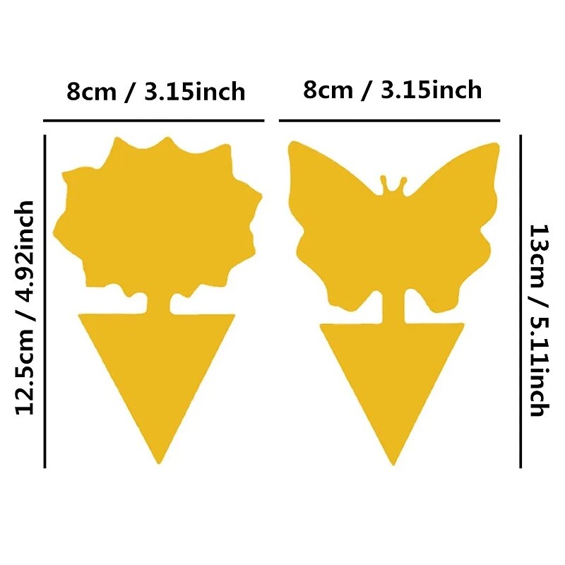 20Pcs Fruit Fly Traps Fungus Gnat Traps Yellow Sticky Bug Traps  Non-Toxic and Odorless for Indoor Outdoor Use Protect The Plant.3