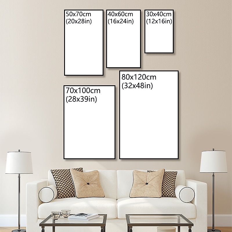 1pc Animal Wall Art Canvas Giraffe Elephant Posters And Prints Modern Wall Art Picture For Living Room No Frame2