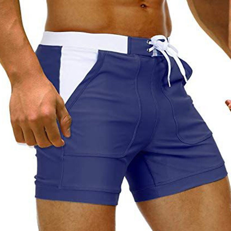 Men's Swimwear Swim Shorts Swim Trunks Shorts Pocket Plain Comfort Breathable Holiday Going out Hawaiian Boho Pink Red3