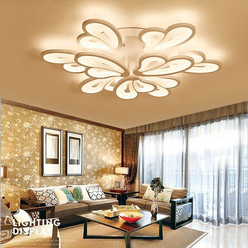 LED Ceiling Light 3/5/9/12/15 Heads Ceiling Lamp Acrylic Aluminum Stepless Dimming Bedroom 110-240V ONLY DIMMABLE WITH REMOTE CONTROL2