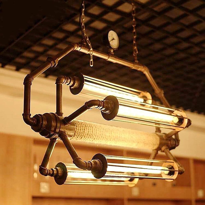 6pcs 4pcs Dimmable Vintage Edison Light Bulb Incandescent Bulb E27 T300 40W Chandelier Pendant Light 220-240V3