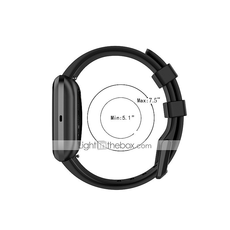 Watch Band for Fitbit Versa 2 / Versa Lite / Versa SE / Versa Soft Silicone Replacement  Strap Adjustable Breathable Classic Clasp Sport Band Wristband3