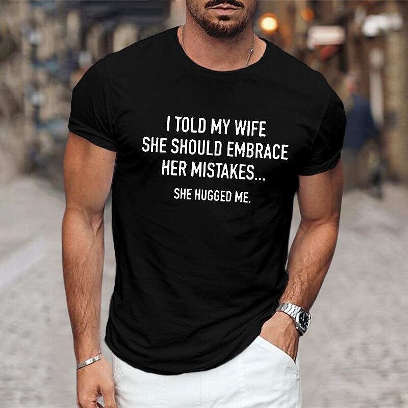 Men's Graphic Prints Letter Print Family T Shirt Graphic Tee Cotton Short Sleeves Graphic Shirt Black Navy Blue Blue Comfortable Tee Vacation Street Fashion Designer Clothing4