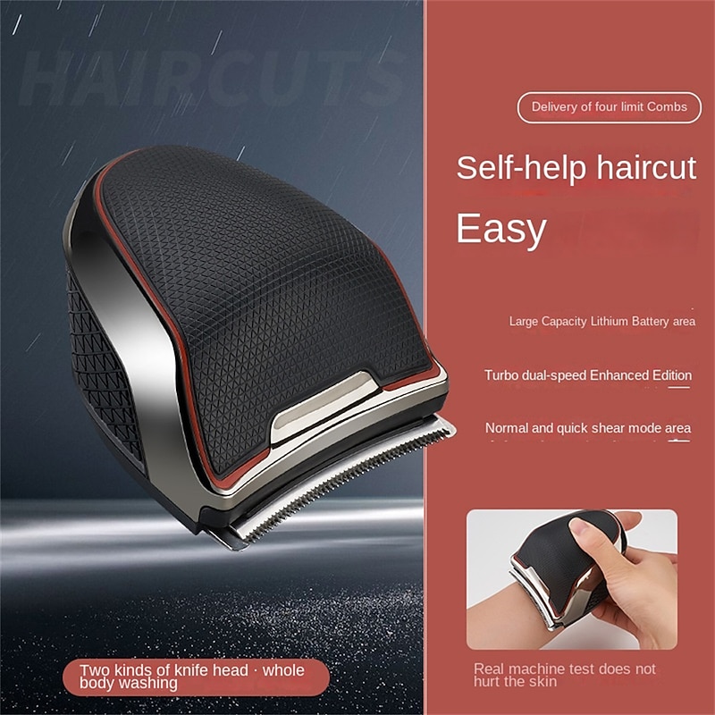 1pc Hair Clipper For Men For Hair Cutting Cordless Rechargeable Hair Trimmer Metal Cutting Grooming Kit Beard Shaver For Self Home Barbers3