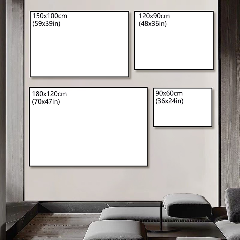 Handmade Oil Painting Canvas Wall Art Decoration Body Art Abstract Retro for Home Decor Rolled Frameless Unstretched Painting2