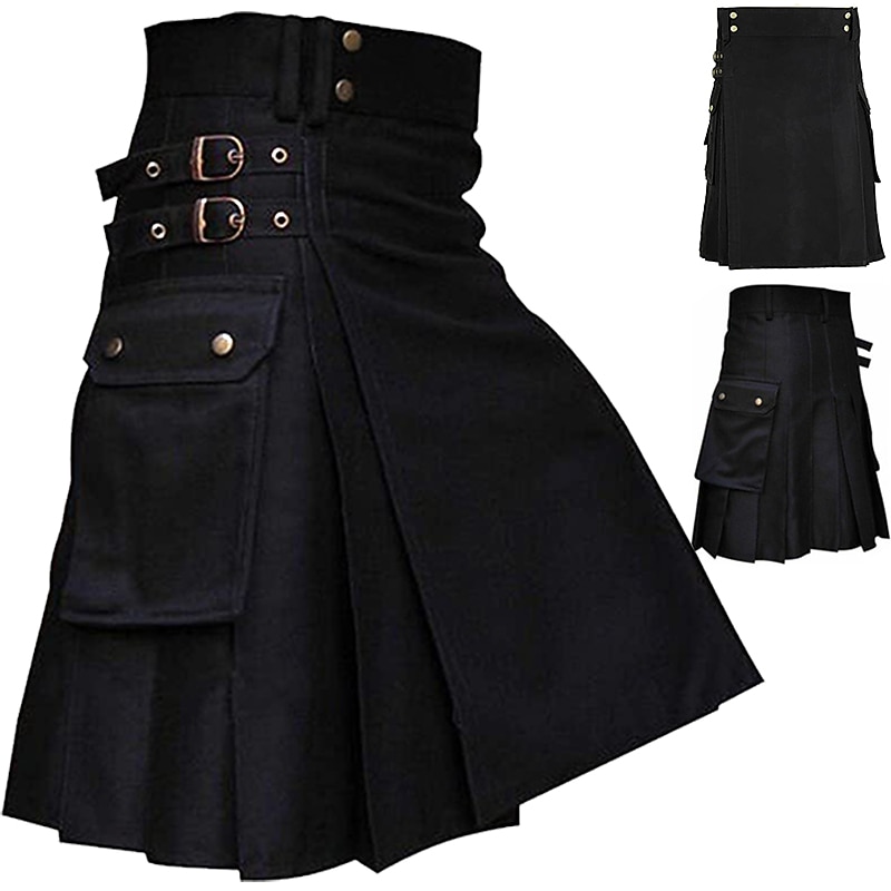 Punk & Gothic Medieval Steampunk Outfits Cosplay Wigs Masquerade Scottish Fancy Dress Women's Casual Daily Adults' Skirts