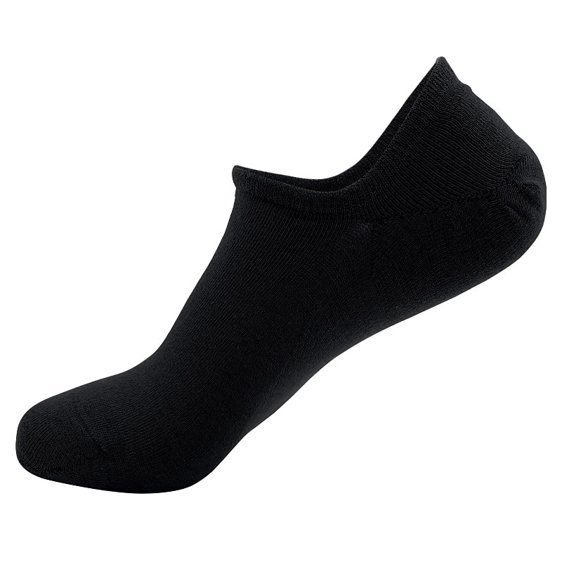 Men's 2 Pairs Socks Ankle Socks Low Cut Socks No Show Socks Black White Color Plain Outdoor Daily Wear Vacation Thin Spring & Summer Fashion Sport2