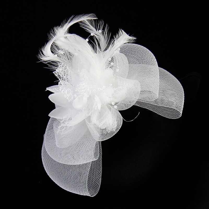 Fascinators Hats Headwear Net Tea Party Horse Race Ladies Day Melbourne Cup Handmade With Floral Headpiece Headwear dress to impress Race Day Dress2