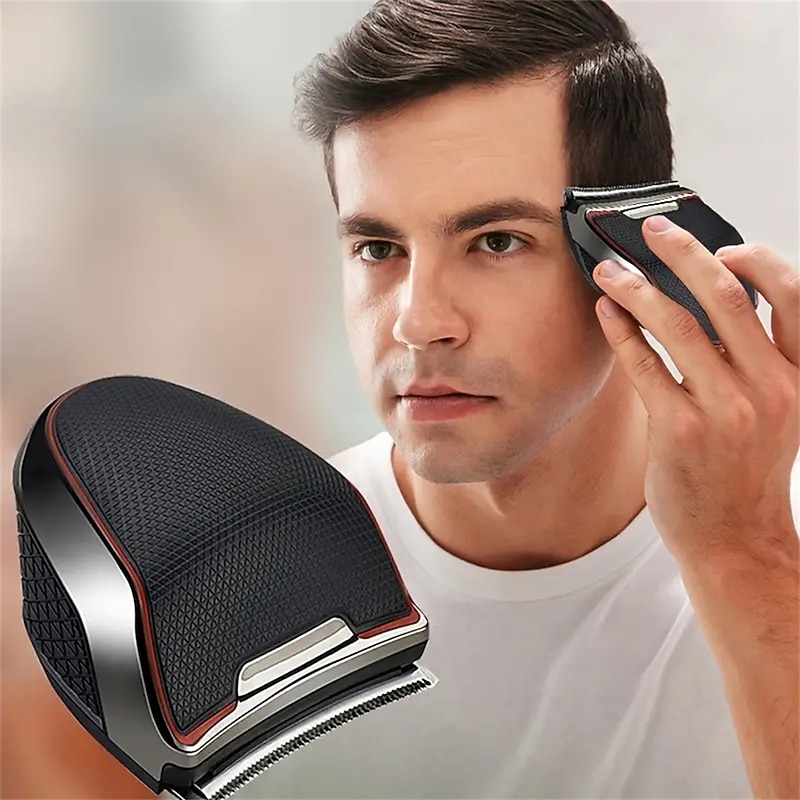 1pc Hair Clipper For Men For Hair Cutting Cordless Rechargeable Hair Trimmer Metal Cutting Grooming Kit Beard Shaver For Self Home Barbers