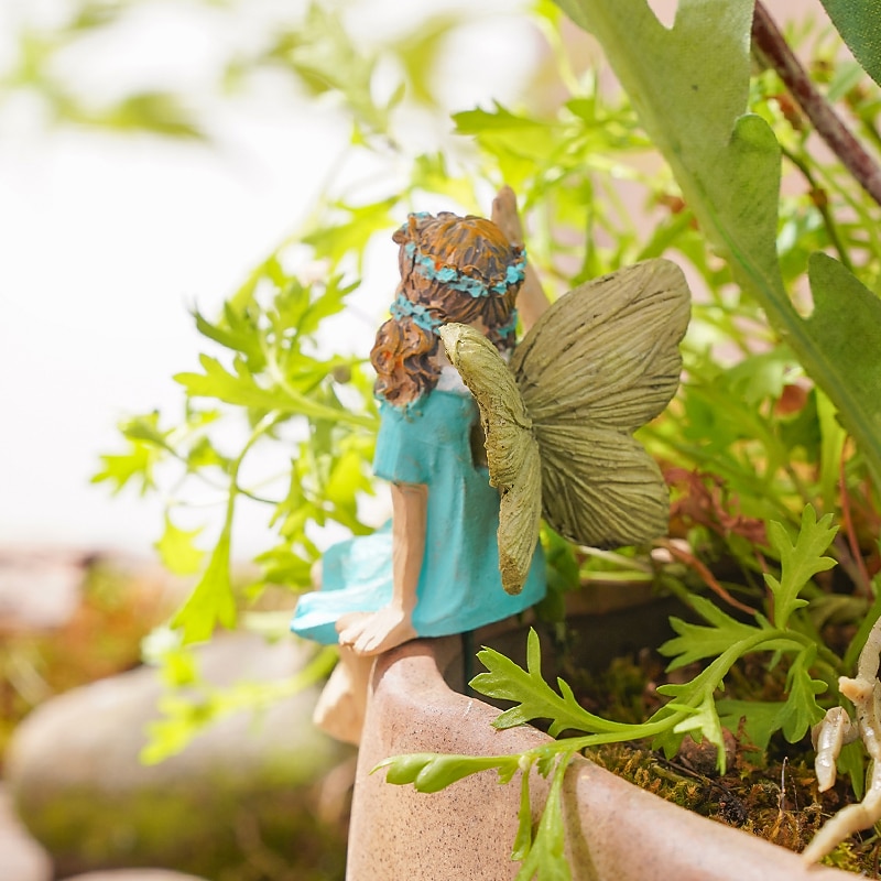 2pcs Butterfly Fairy Flower Pot Decorative Landscape Decorative Accessories4