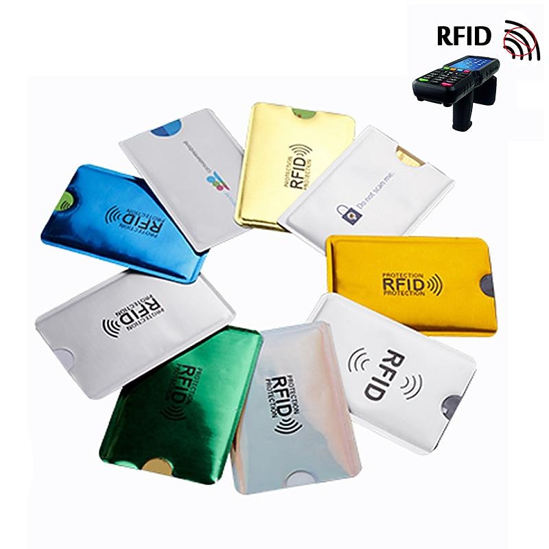 20pcs Anti Rfid NFC Aluminium Smart Anti Theft Bank Sleeve Wallet Anti RFID Blocking Protect Case Card Holder Aluminium Case3