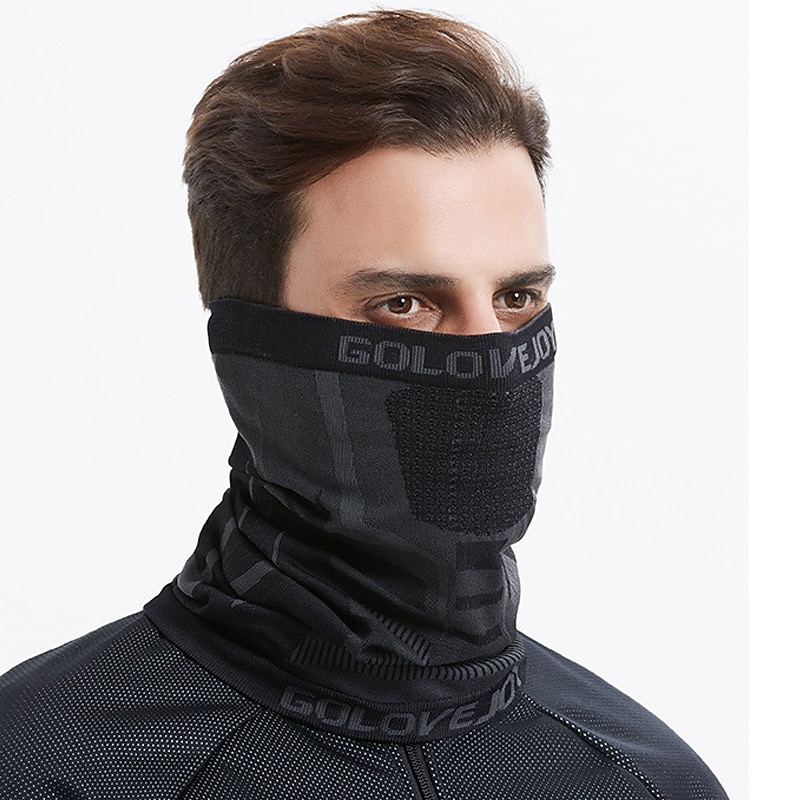Men's 1 PCS Face Mask Fleece Neck Neck Gaiter Windproof Warm Mask Streetwear Outdoor3