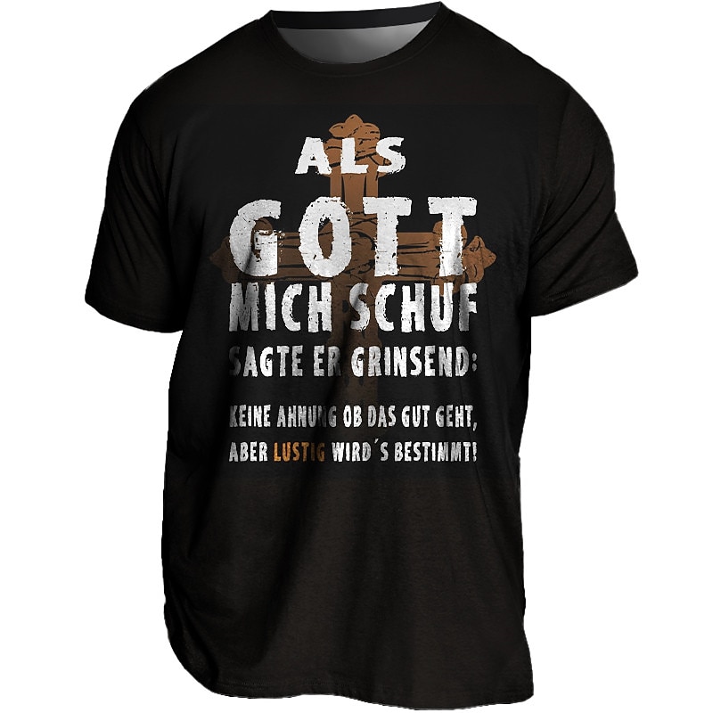 Men's Graphic Letter T Shirt Tee Short Sleeve T shirt 3D Print Crew Neck Shirt Vintage Fashion Designer Outdoor Casual Daily Black Dark Green Red Spring & Summer Clothing Apparel S M L XL 2XL 3XL