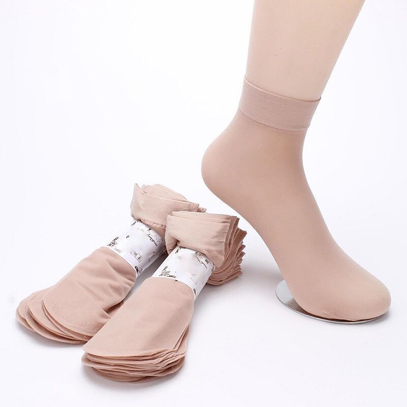 Daily 10 Pairs Women's Anckle Socks Low Cut Socks Home Work Daily Solid Color Spandex Simple Casual2
