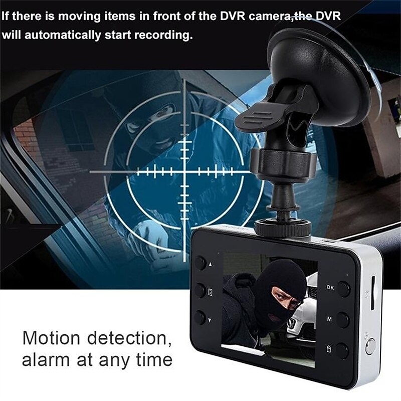 K6000 1080p New Design / Full HD Car DVR 120 Degree Wide Angle 2.4 inch IPS Dash Cam with Night Vision / Loop recording / White Balance Car Recorder4