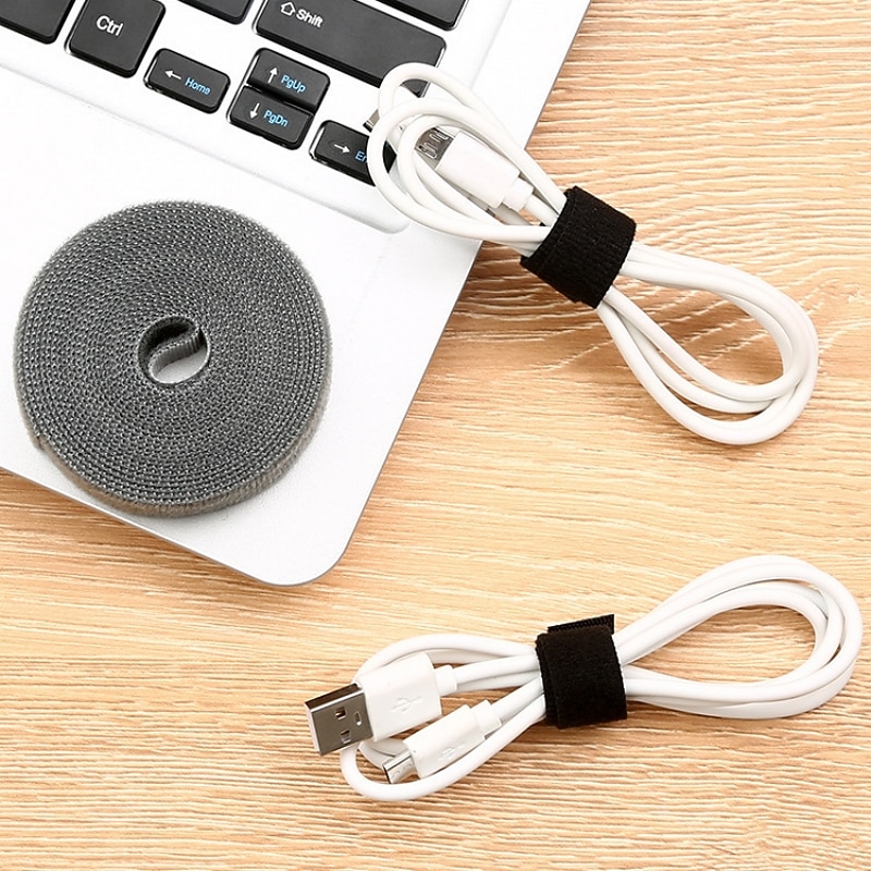 Wire Organizer Reusable Wire Adhesive Loop Hook Nylon Strap Organizer Self Adhesive Clip Holder Power Cable Ties2