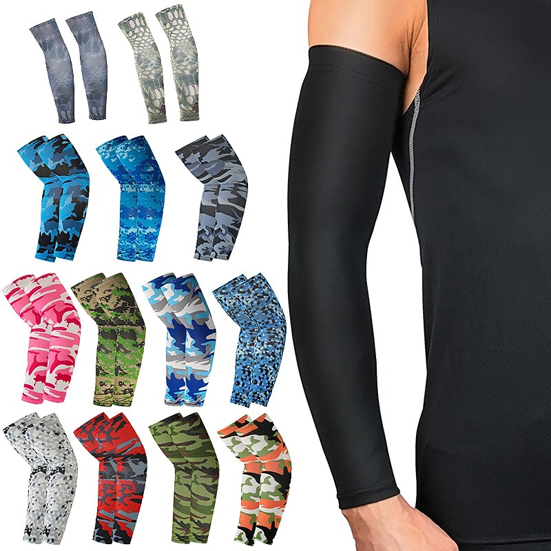 BOODUN Cycling Sleeves Graphic Camo / Camouflage Sunscreen Dust Proof Sweat wicking Comfortable Bike / Cycling Pink Army Green Red for Men's Women's Adults' Outdoor Exercise Cycling / Bike Graphic 1