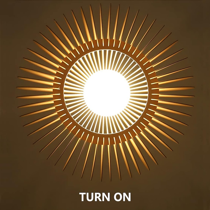 Creative Wooden Chandelier Rarmhouse Natural Wind Log Chandelier E27/E26 Base Ceiling Lighting Hanging Lamp Suitable for Study Coffee Shop Restaurant Rar  AC220V AC110V2