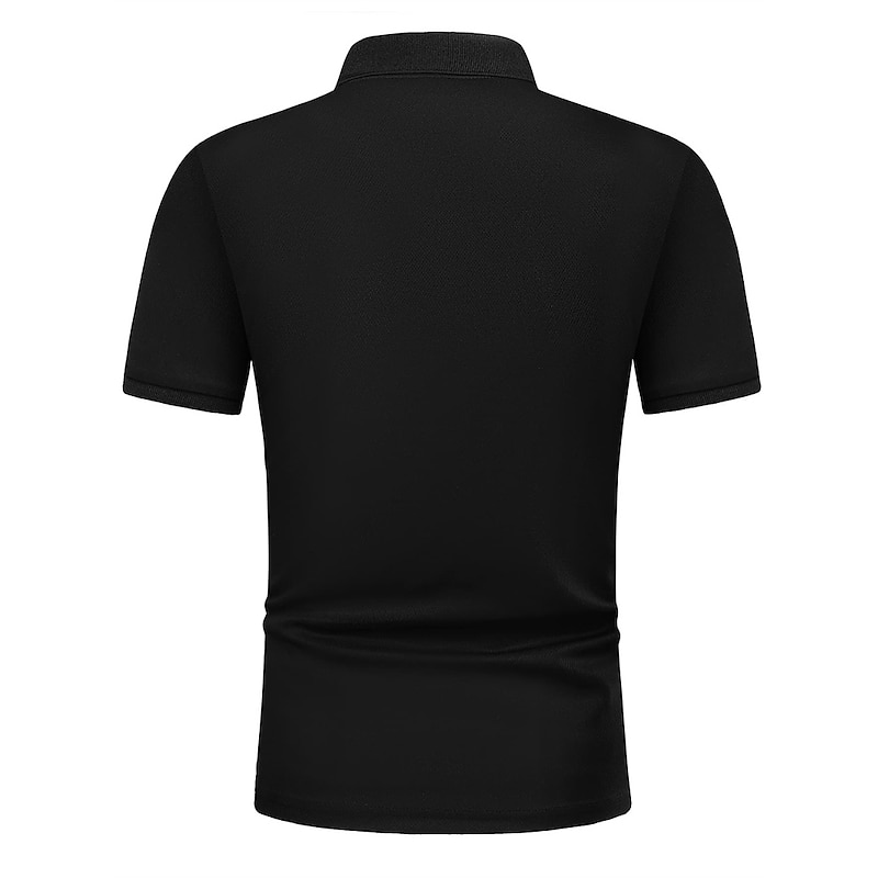 Men's Golf Shirt Polo Casual Office & Career Polo Collar Classic Short Sleeve Fashion Houndstooth Vintage Style Print Summer Spring & Summer Brown Golf Shirt2