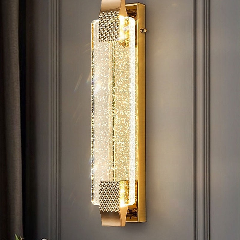 Crystal Indoor Wall Lights LED Nordic Style Living Room Shops Cafes Steel Warm White Wall Light 110-240V3