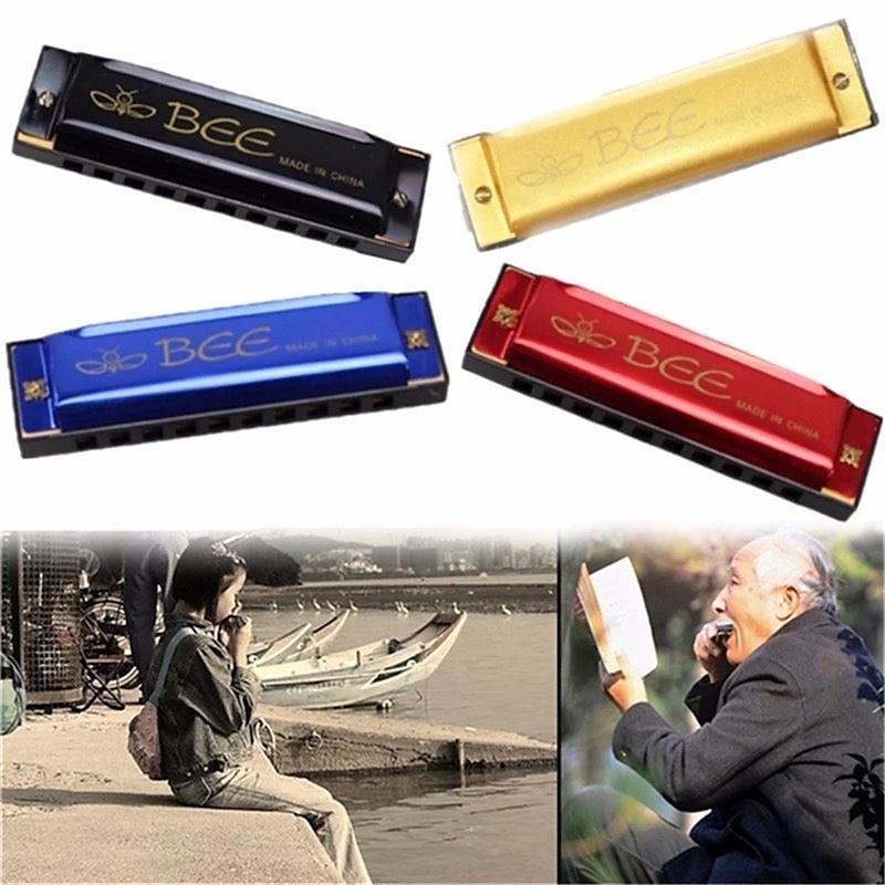10 Holes Harmonica Diatonic Blues Harp Keys Mouth Organ for Blues Rock Country Folk Jazz4