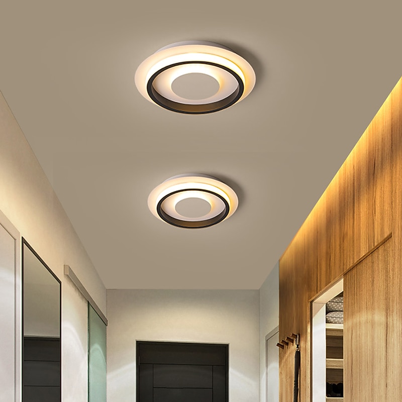 LED Ceilling Light Aluminum Alloy Flush Mount Ceiling Light 25cm Ceiling Lamp for Living Room Corridor Aisle