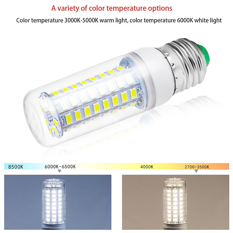 5W LED Corn Lights - E27 T 24 LED Beads 220 V4