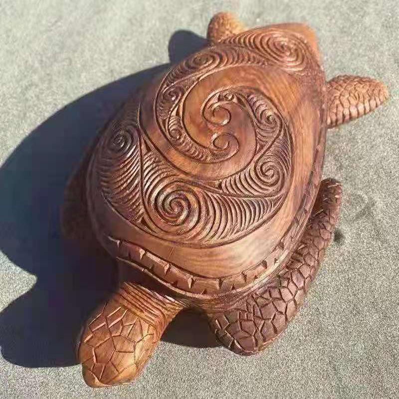 Hawaiian Turtle Carving Ocean Decor, Resin Carved Turtle Beach Bathroom Decor, Seaside Tropical sea Turtle Decor for Bathroom Decor Wall Art, Restroom, Beach2