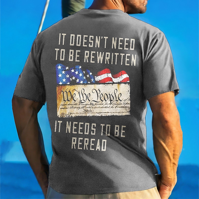 Veterans Day Men's Patriot Patriotic Veteran Graphic Prints Fish National Flag T shirt Graphic Tee Cotton Short Sleeves Graphic Shirt Wine Black Red Comfortable Tee Street Vacation Fashion Designer4