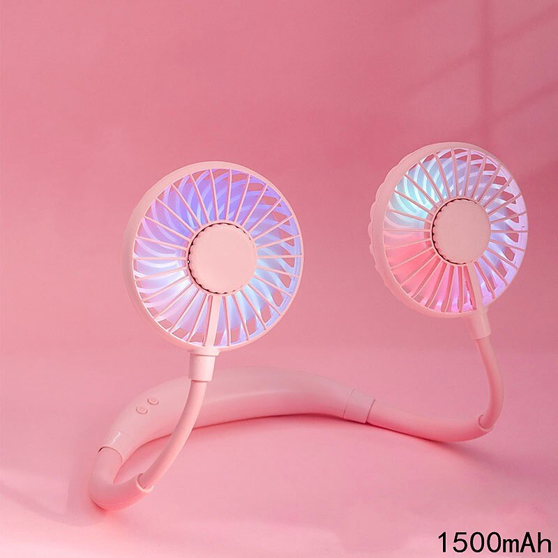 Neck Hanging Fan Portable USB Mini Lazy Fan Headset Neck Hanging Small Fan USB Charging Band Aromatherapy Neck Hanging Fan3
