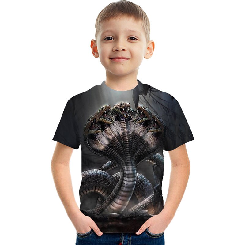 Fashion Letter Pattern Printed Short Sleeve T-Shirt Fashion 3D Printed Colorful Shirts For Boys And Girls3