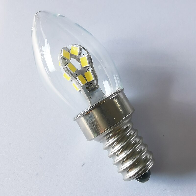 2W LED Candle Lights 230 lm E12 C35 24 LED Beads SMD 2835 Warm White White4