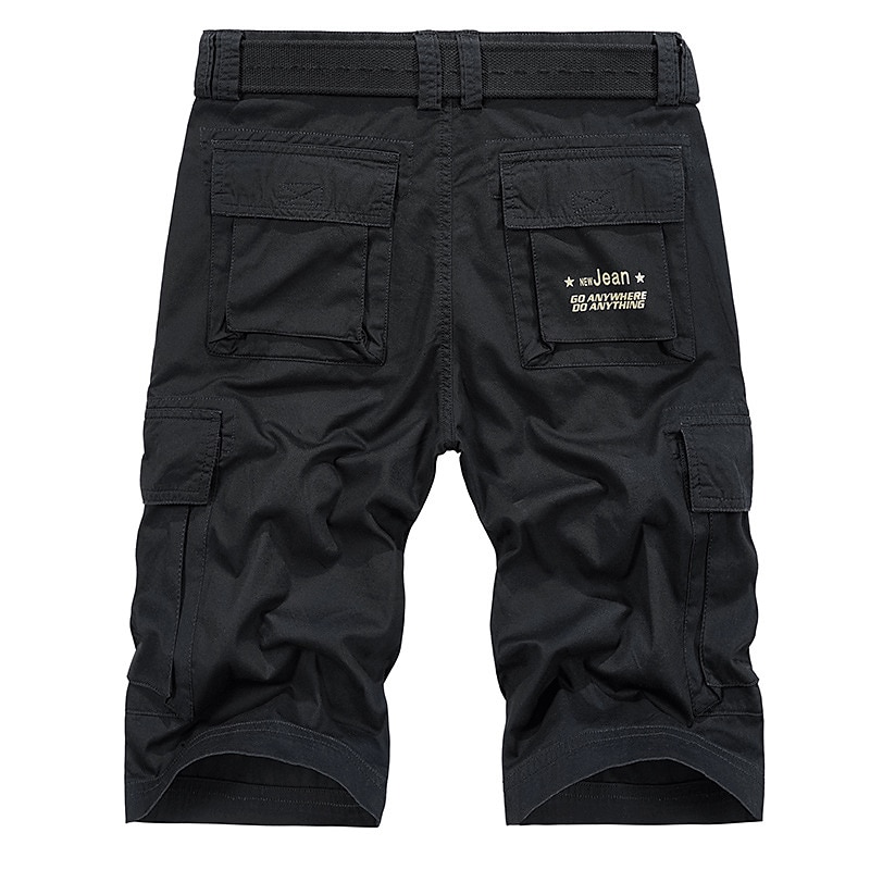 Men's Cargo Shorts Shorts Multi Pocket Plain Comfort Breathable Outdoor Daily Going out Fashion Streetwear ArmyGreen Green3