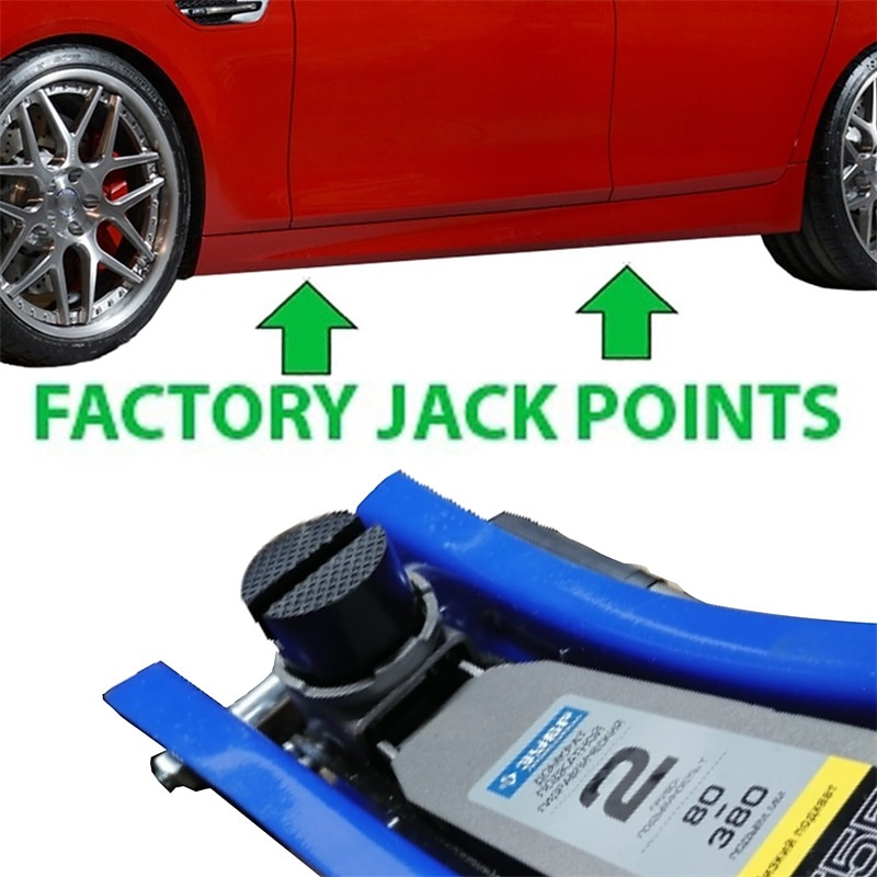 Floor Slotted Car Rubber Jack Pad Frame Protector Adapter Jacking Tool Pinch Weld Side Lifting Disk2