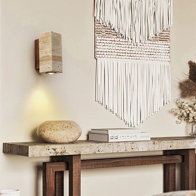 LED Wall Light Round Design 5W Luxury Ceramic Marble Bedside Lamp for Bedroom Living Room Modern Corridor Balcony Study Creative Fixture4