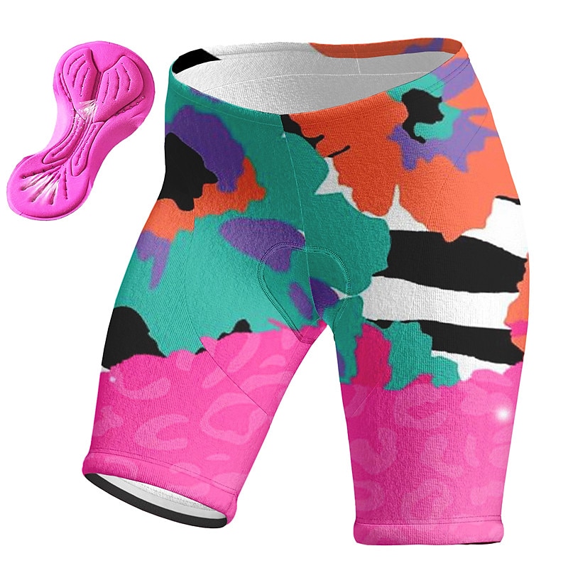 Women's Graphic Cycling Shorts Bike Padded Shorts / Chamois Bottoms Mountain Bike MTB Road Bike Cycling Sports 3D Pad Cycling Quick Dry Moisture Wicking Pink Red Spandex Clothing Apparel Bike Wear4