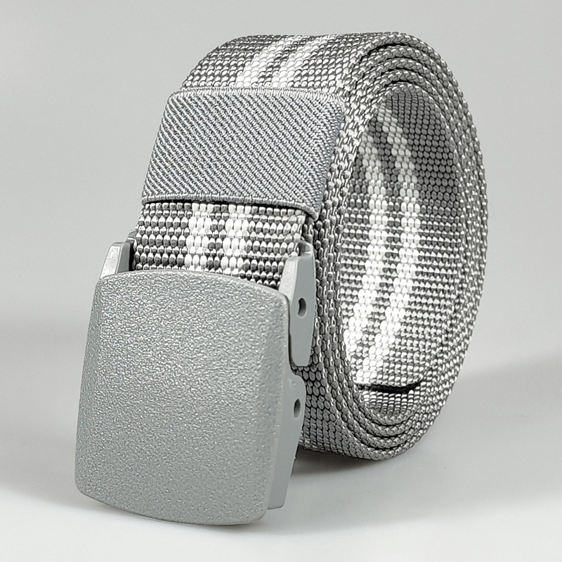 Men's Belt Tactical Belt Nylon Web Work Belt Black Blue Knitted Fabric Military Army Striped Daily Wear Going out Weekend3