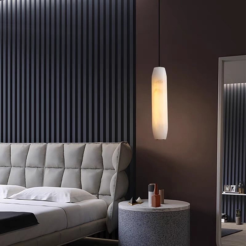 LED Pendant Light Mid Century Marble Pendant Lamp Fixture for Kitchen Island Dining Room Living Room Hanging Light Fixture E26 Base2