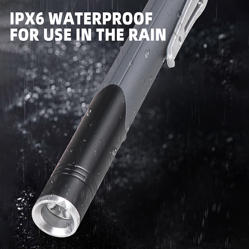 Flashlight Pen Light Professional Dual Light Source Rechargeable Lamp with Side Lights for Indoor and Outdoor Use4