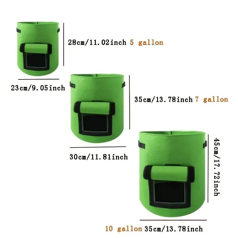 Plant Grow Bags Home Garden Potato Pot Greenhouse Vegetable Growing Bags Moisturizing Jardin Vertical Garden Bag Tools2