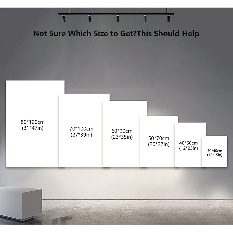 Landscape Prints Posters/Picture Black and White Moon Wall Art Wall Hanging Gift Home Decoration Rolled Canvas No Frame Unframed Unstretched Multiple Size2