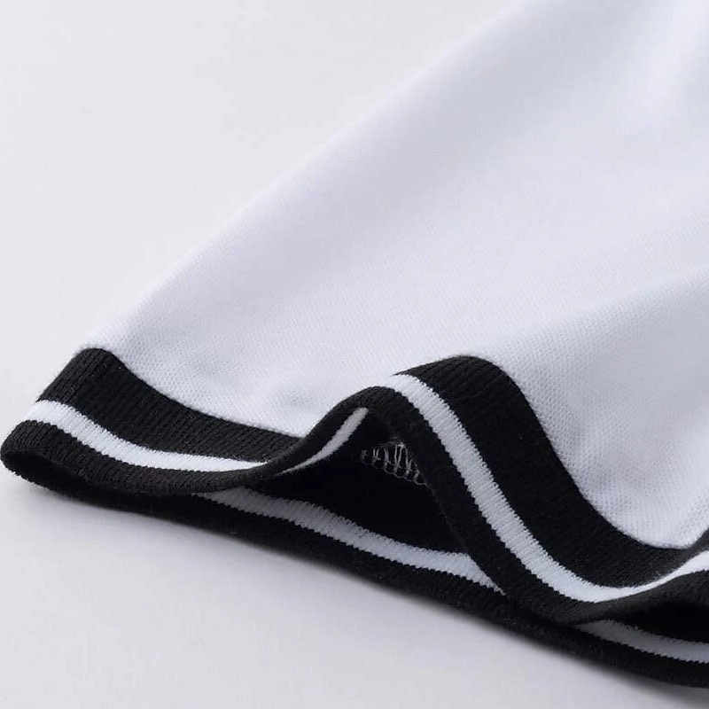 Men's Polo Shirt Collarless Golf Shirts Casual Holiday Stand Collar Short Sleeve Fashion Basic Plain Button Summer Regular Fit Black White Burgundy Polo Shirt3