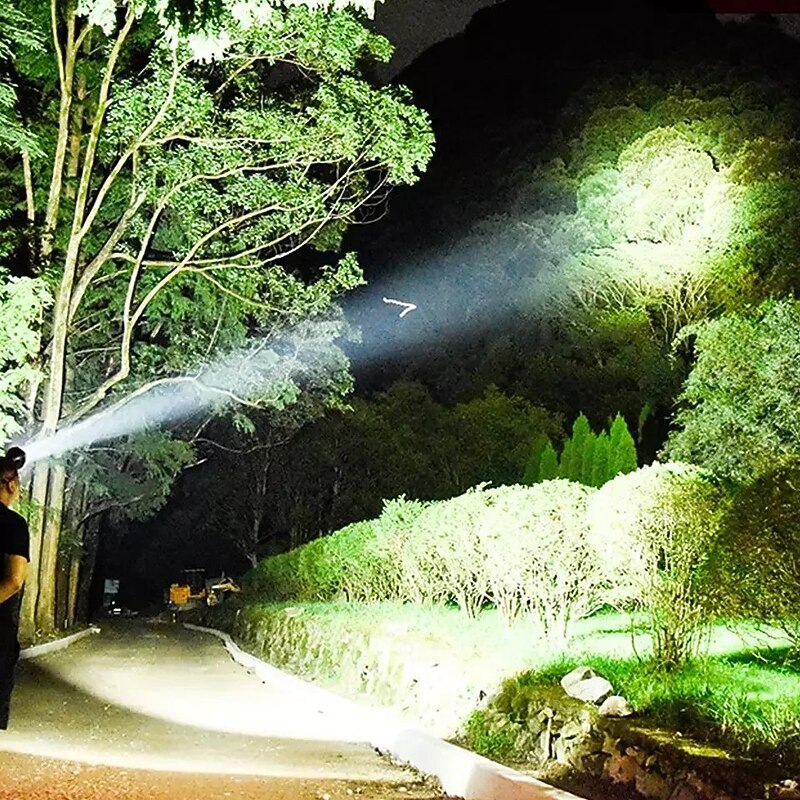 Rechargeable LED Headlamp Wide Range Lighting Headlights 4 Lighting Modes 8*XPG Camping Lantern Powerful Headlamp Fishing Lamp3