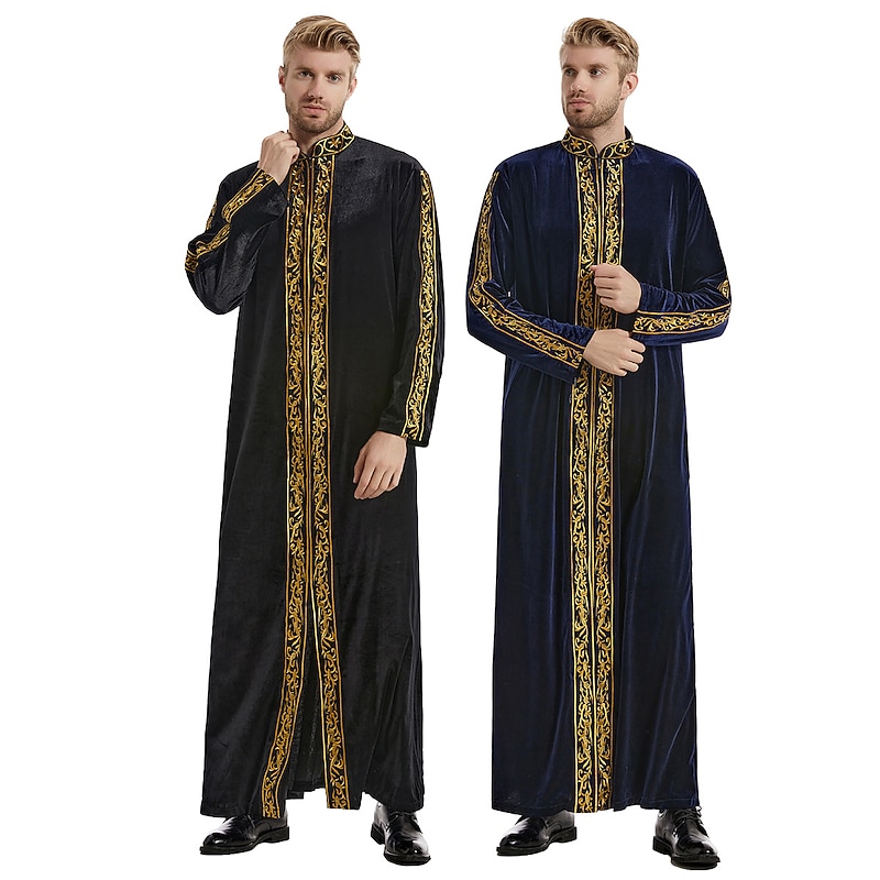 Men's Robe Thobe / Jubba Religious Saudi Arabic Arabian Muslim Ramadan Adults Leotard / Onesie