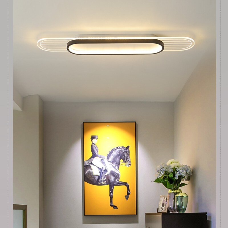 LED Strip Lamp Aluminum Alloy Flush Mount Ceiling Light 25cm Ceiling Lamp for Living Room Corridor Aisle3