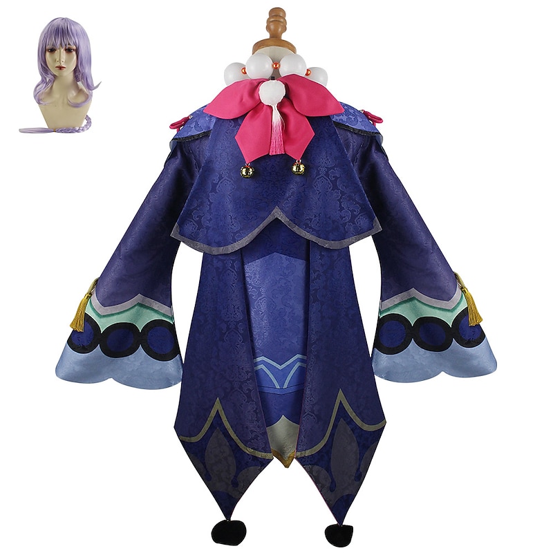 Genshin Impact Cosplay Anime Cosplay Costume Outfits Cosplay Suits Wig Costume For Women's Adults'3