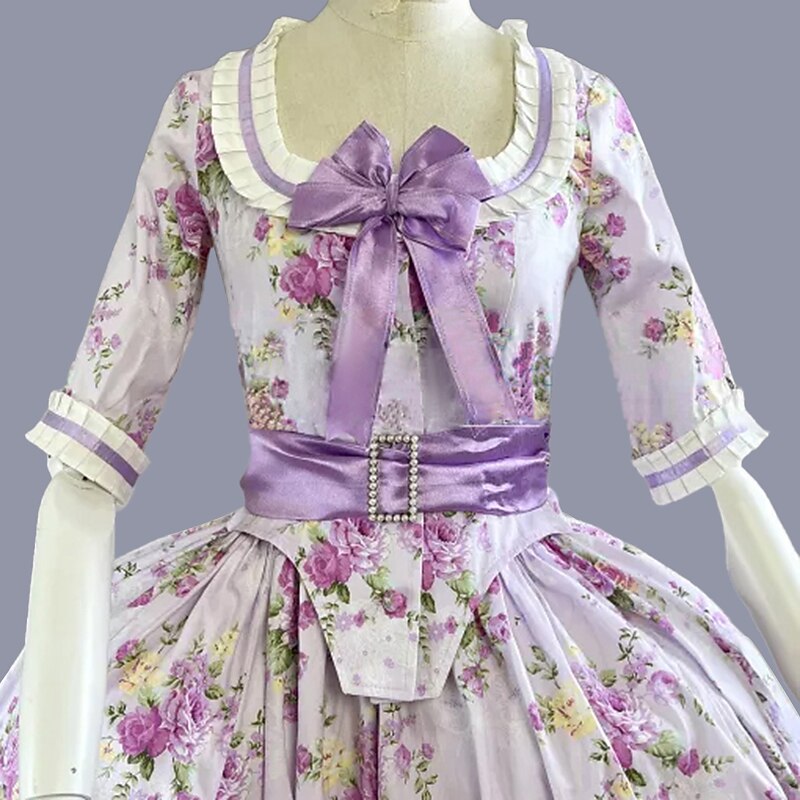 Rococo Victorian Vintage Dress Ball Gown Prom Dress Maria Antonietta Bridal Fancy Dress Women's Royal Masquerade Carnival Wedding Party Adults' Dress3